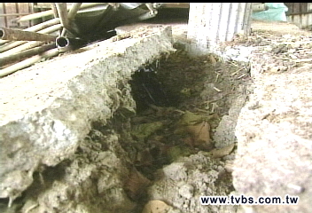 〈獨家〉高低差達1公尺！　羊舍傾斜岌岌可危