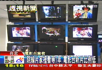「院線片家裡看等1年」　電影台新片比例低
