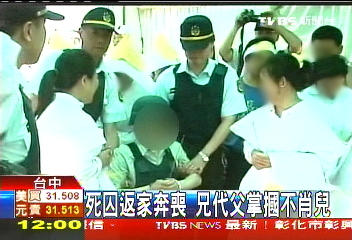 死囚返家奔喪　兄代父掌摑不肖兒