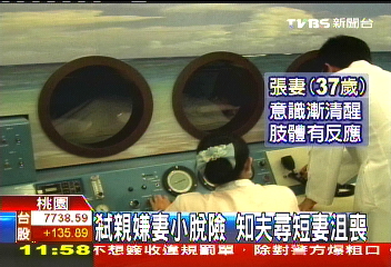 冷血弒親/弒親嫌妻小脫險 知夫尋短妻沮喪