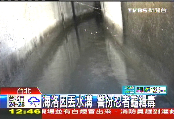 海洛因丟水溝　警扮忍者龜緝毒