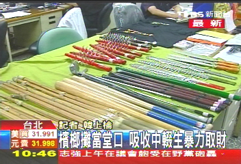 八家將作掩護 吸收中輟生暴力取財