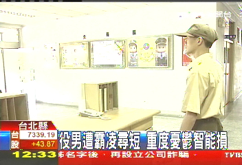 役男遭霸凌罹鬱症　智能受損常尋短