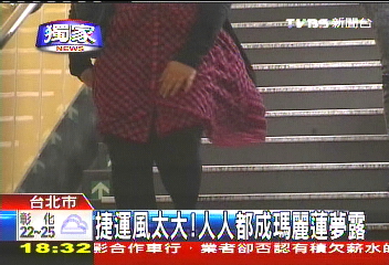 〈獨家〉捷運風太大! 人人都成瑪麗蓮夢露