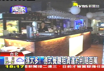 〈獨家〉房租漲退租 德餐廳違約賠288萬