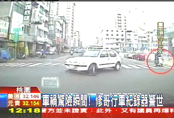 車禍驚險瞬間！　修哥行車紀錄器警世