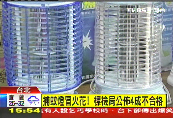 「捕蚊燈恐冒火」 6知名品牌未過關