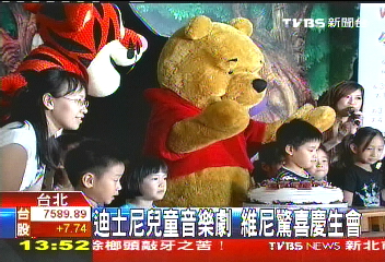 迪士尼兒童音樂劇　維尼驚喜慶生會