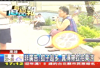 非廣告！蚊子超多　真得帶蚊拍乘涼