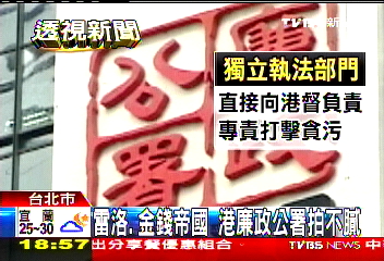 雷洛、金錢帝國 港廉政公署拍不膩