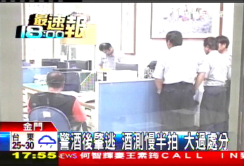 警酒後肇逃、酒測慢半拍 大過處分