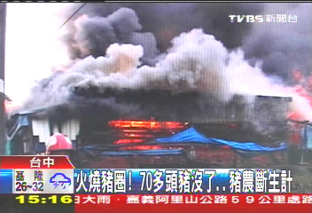 火燒豬圈！70多頭豬沒了　豬農斷生計