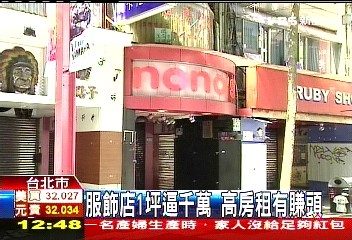 服飾店1坪逼千萬 高房租有賺頭