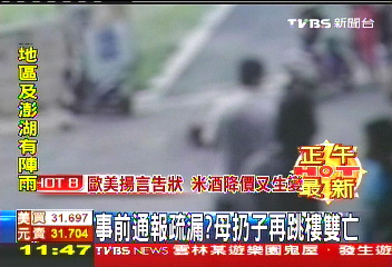 事前通報疏漏? 母扔子再跳樓雙亡