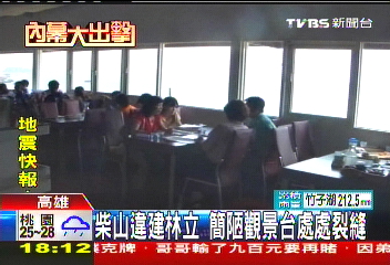 〈獨家〉直擊！礁石灌水泥撐平台　餐廳現裂縫