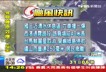 三颱夾擊/〈快訊〉海陸警齊發 31日交通資訊一覽表