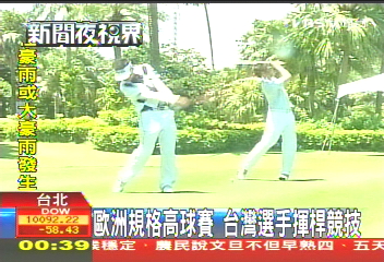 高爾夫/歐洲規格高球賽 台灣選手揮桿競技