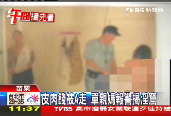 皮肉錢被A走　單親媽報警揭淫窟