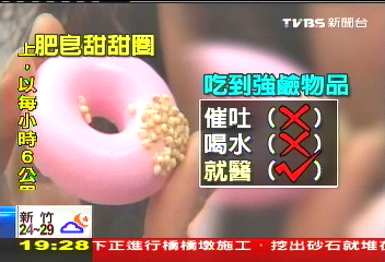 好香!肥皂仿真甜甜圈 婦吞遭灼傷