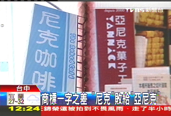 商標一字之差　「尼克」敗給「亞尼克」