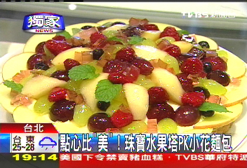 〈獨家〉點心比「美」! 珠寶水果塔PK小花麵包