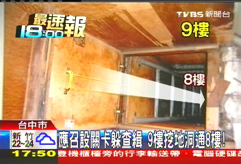 應召設關卡躲查緝　9樓挖地洞通8樓！