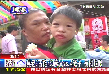 〈獨家〉臭老？古錐？33歲父vs.4歲子　長相超像