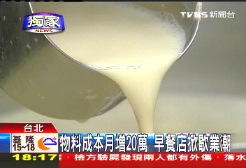〈獨家〉物料成本月增20萬　早餐店掀歇業潮