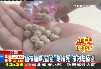 仙楂糖哄2歲童 險噎死!搶救陷昏迷