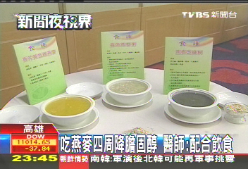 吃燕麥四周降膽固醇 醫師:配合飲食