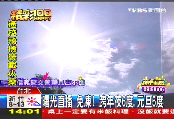 2010最後一道落日 跨年夜6度、元旦5度!