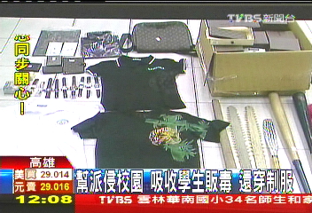 幫派侵校園！吸收學生販毒　還穿制服