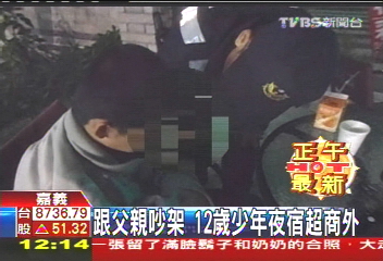 跟父親吵架 12歲少年夜宿超商外