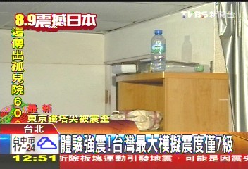 日強震8.9 台灣模擬體驗最大僅7