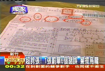 〈獨家〉超誇張!1張罰單6個錯誤 警擺烏龍