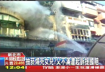 抽菸燒死女兒？　父不滿遭起訴提國賠