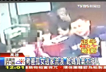 考差孤女逃家流浪　乾媽負氣不接人