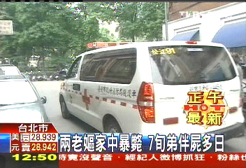 2老嫗家中暴斃 7旬弟伴屍多日