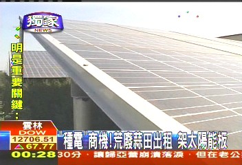 〈獨家〉「種電」商機!荒廢蒜田出租 架太陽能板