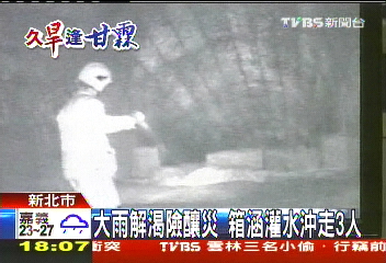 大雨解渴險釀災　箱涵灌水沖走3人