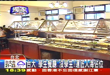 〈獨家〉台大「學生餐廳」沒學生! 運匠人海佔位