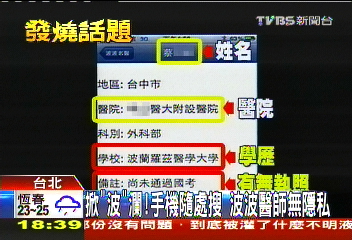 掀「波」瀾!手機隨處搜 波波醫師無隱私