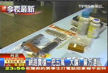 「網路賣槍一把5萬」大膽! 警方逮人