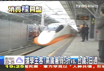 搶學生客！　高鐵暑假5折vs.台鐵3日通