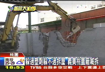 躲過塑劑躲不過拆屋　義美桃園廠喊拆
