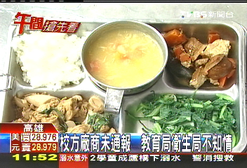 營養午餐驗出瘦肉精 上千學童吃下肚
