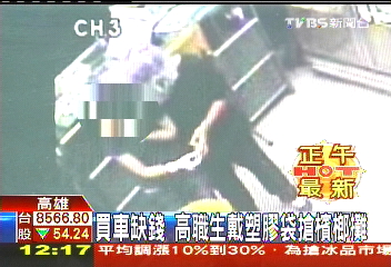 買車缺錢 高職生戴塑膠袋搶檳榔攤
