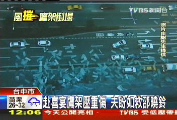 赴喜宴鷹架壓重傷　夫盼如救邵曉鈴