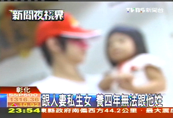 跟人妻私生女 養4年無法跟他姓