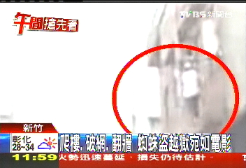 爬樓、破網、翻牆 蜘蛛盜越獄宛如電影